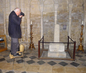 Photo showing someone recording Ovins Cross Ely